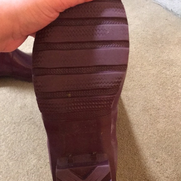 Hunter Purple Tall Rain Boots - Picture 7 of 16